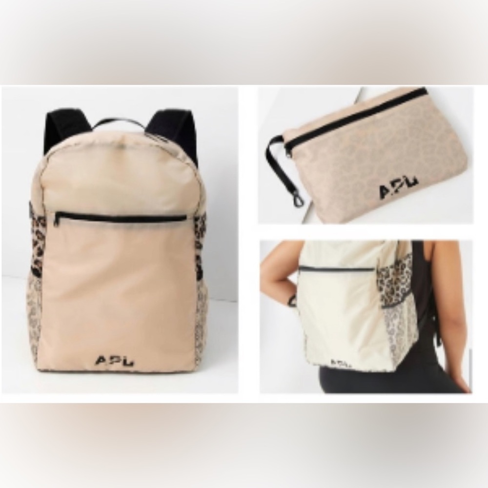 EUC APL All Purpose Packable Backpack Leopard Pri… - image 1